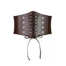PARK (marrón) Cinturones anchos de corsé de moda para mujer, cinturón de talla grande, cinturón de vestir