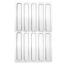 PARK (63 x 10 x 2 mm, 10 Stück) 1 Stück Silikon-Antikollisions-Türaufkleber, transparentes Wandschutzpolster