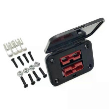 PARK (Rot) 1 Set 50A 600V Twin Dual Flush Mount Halterung Für Anderson Stecker Power Verbindung Montage