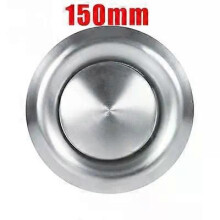 PARK (150 mm) 3 misure in acciaio inox, copertura per condotto di ventilazione rotondo, sfiato rotondo,