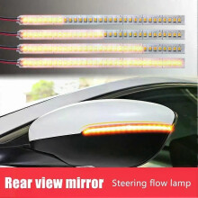 PARK (18 CM) EIN Paar Auto Rückspiegel Indikatoren Lampen DRL Streamer Band LED Fließende Blinker Lampe