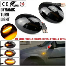 Luz LED dinámica de posición lateral intermitente PARK (negro ahumado) para Opel Combo C B Tigra A