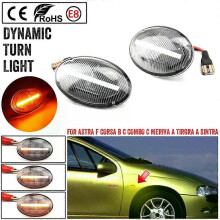 Luz LED dinámica de posición lateral intermitente PARK (blanco cristal) para Opel Combo C B Tigra
