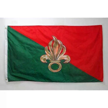 PARC (90 x 150 cm) 3 x 5 pieds Drapeau de la Légion étrangère française Drapeaux de l'armée de France