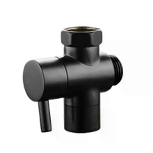 PARK (negro) Manguera de ducha interior de 22 mm y exterior de 24 mm, grifo separador de agua, cambio