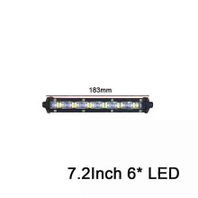 PARK (lámpara de 6 LED) 20/13/8 Barra de luz de trabajo LED delgada de haz puntual 6D de aluminio de