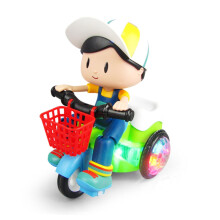 Tricycle Recycle Stunt Tricycle Toy for Kids, Intelligent Creative Design, Random Colors, Durable Material