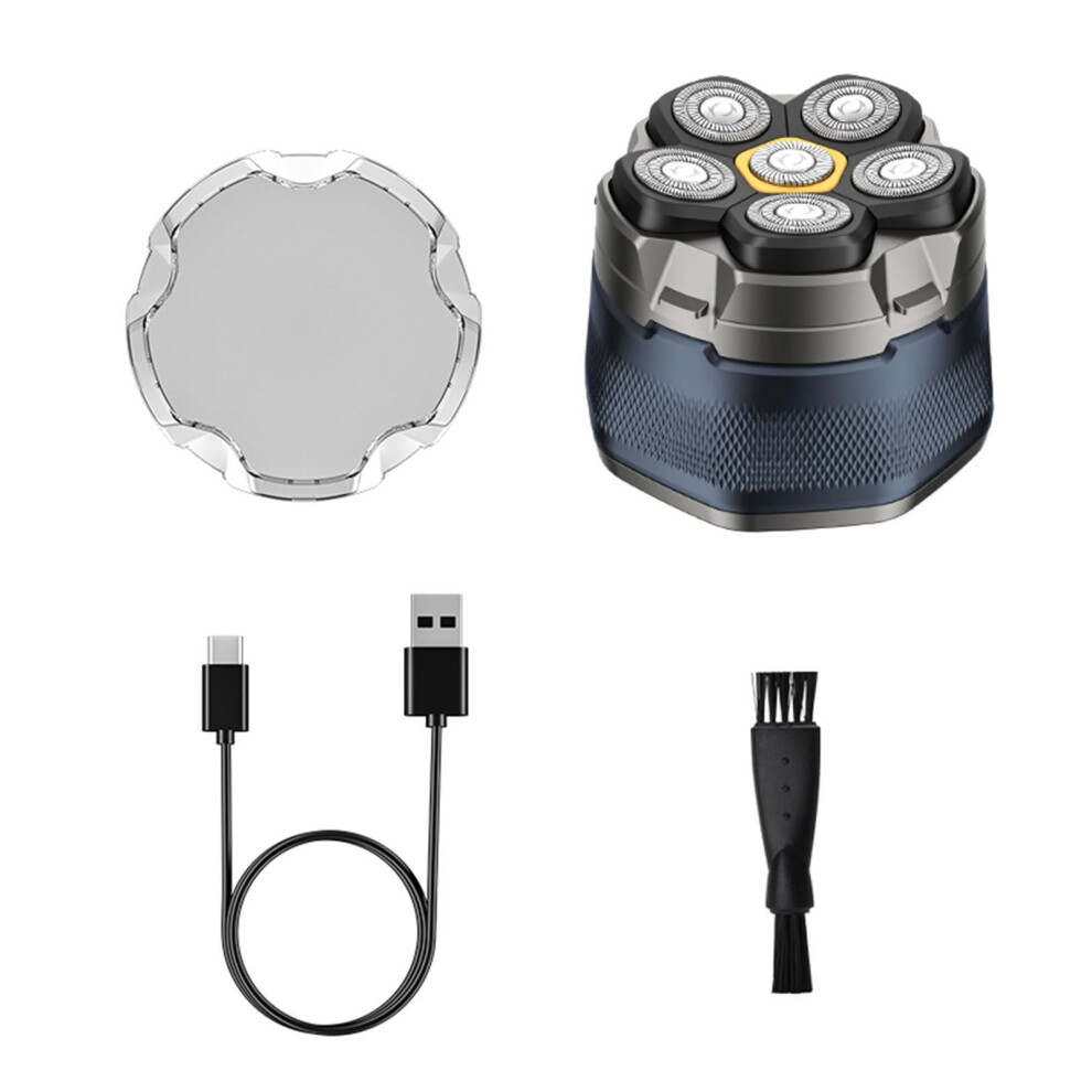 Head Shavers Electric Waterproof Razor for Bald Men, Rechargeable Rotating Shaver with LED Display for Wet/Dry Use