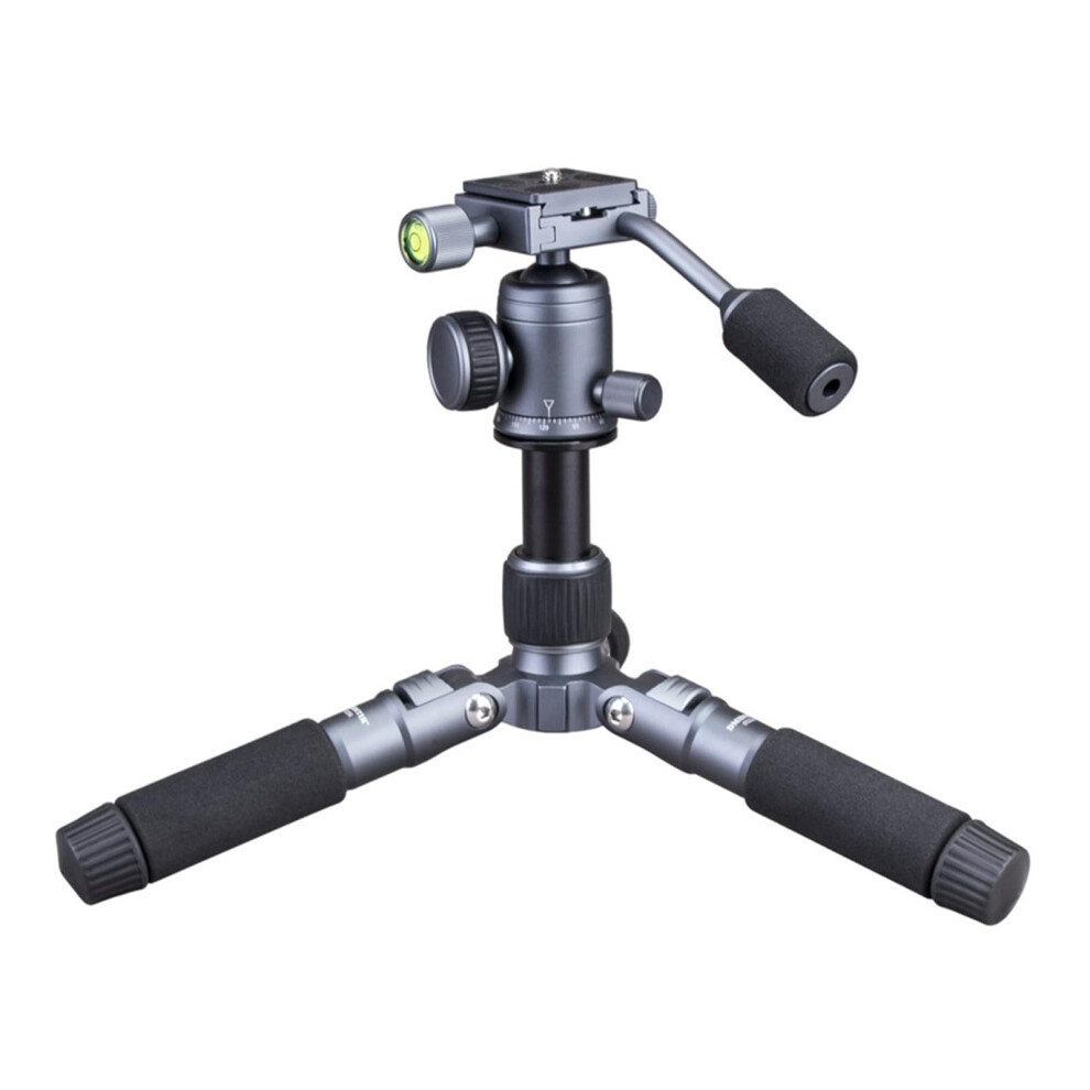 Small Tripod 5 Sections Lightweight Aluminium 360 Degree Swivel Head for DSLR Cameras and Video Camcorders
