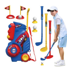 Kids Golf Clubs Set for Ages 3-5 | Portable Indoor Outdoor Learning Toy for Garden Play, Blue Color