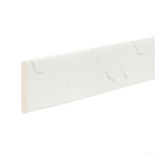 Bathtub Seal Strip, White Textured Marble Skirting Board, Thickened Anti-Collision Gas Pipe Decorative Strip for Kitchen and Bathroom