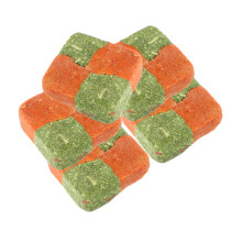 Bunny Chew Toy for Small Pets, Double Pea Flakes Dental Chewing Aid for Guinea Pigs and Chinchillas, Nutrient-Rich Pack of 5