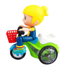 Tricycle Toy for Kids - Creative Stunt Intelligent Tricycle, Recyclable Material, Random Colors, Safe Design