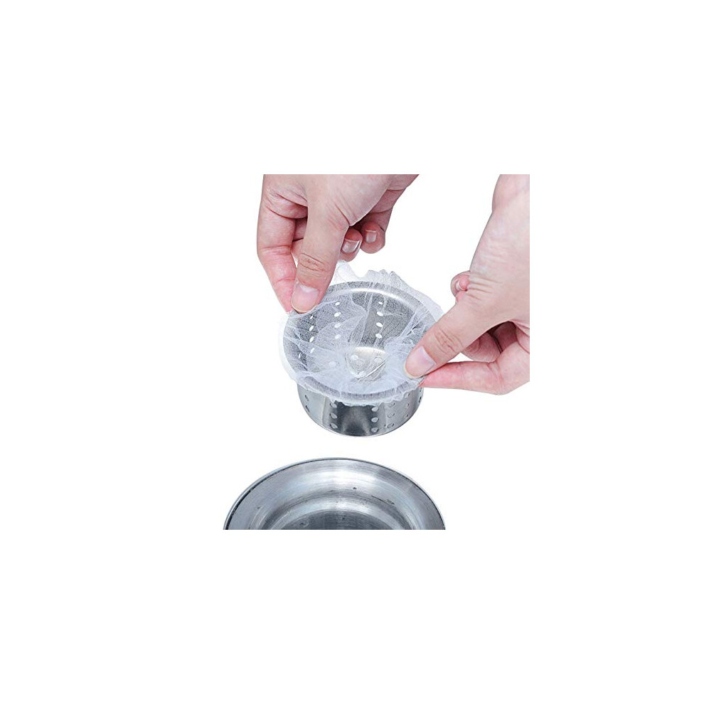 200 Pieces Kitchen Sink Drain Filter Bags, Anti-Clogging Residue Mesh For Shower Floor, Compatible With Standard Drains 6482260040165
