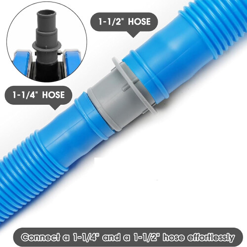Pool Vacuum Hose Connector Adapter for Filter Pump Compatibility, Durable Pool Maintenance Supply, 1 Set 2