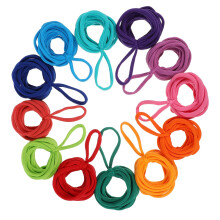 192 Piece Refill Pack for Braided Rope Potholder Loom Set for Girls - Pink Acrylic Weaving Bands for Crafting Projects
