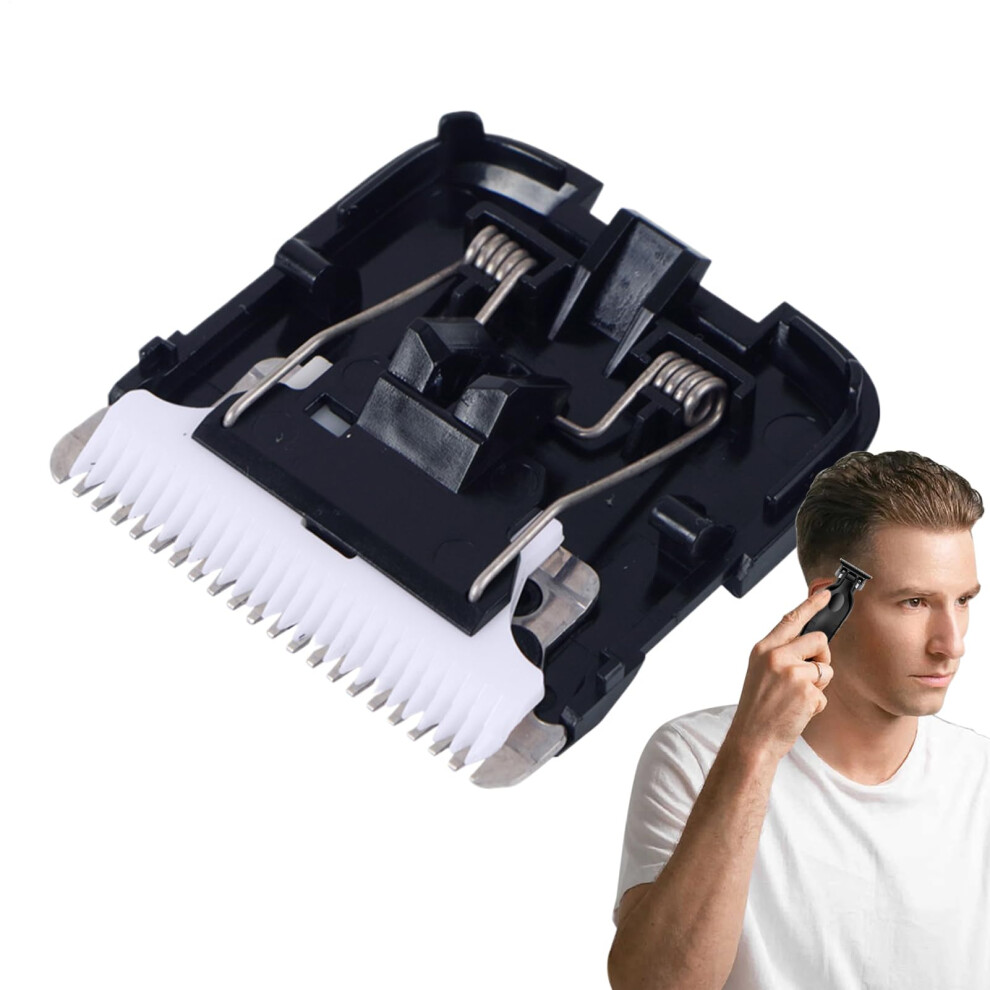 Hair Clipper Blade, Ceramic Trimmer Head Accessory | Smooth Running White Compatible with Hair Clippers