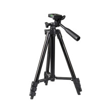 Flexible Camera Travel Tripod - Lightweight Black, Adjustable Height, Compatible with DSLR and Mirrorless Cameras