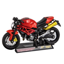 Monster 795 Die-Cast Alloy Motorcycle Model 1:18 Scale Red SportBike Replica for Boys Car Collection