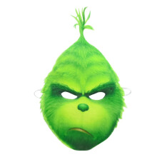 (Mask Only)Halloween pak Grinch cosplay kostuum kinderen kerstkostuum outfit feest