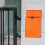 Mailbox Lockable Wall Mounted Comment Dropbox Payment Holder, Orange, Durable Steel Construction, Secure Design, Outdoor Use 5