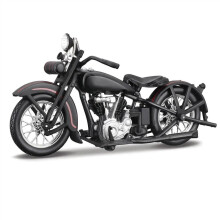 Scale Model 1/18 JDH Twin Cam 1928 Motorcycle Diecast Metal Model Black Collectible Gift