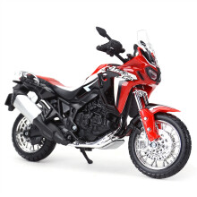Africa Twin DCT 1:18 Scale Die Cast Motorcycle Model Collectible Vehicle Red, Cake Decoration Ornament for Bikers