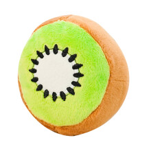 Plush Dog Toy Kiwi Design with Squeaky Sound for Teething, Travel, Fetch & Training, Soft Cuddly Toy for Dogs