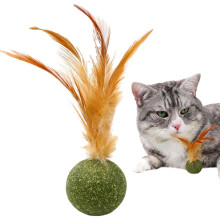 Catnip Ball Toy for Indoor Cats, Edible Magic Catnip Balls, Teeth Cleaning, Hair Ball Removal, 2-Pack, 3-Inch Size