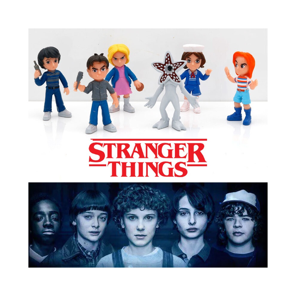 6pcsset Things Stranger Set Figures Eleven Will Dustin Demogorgon Gift Xmas Kid