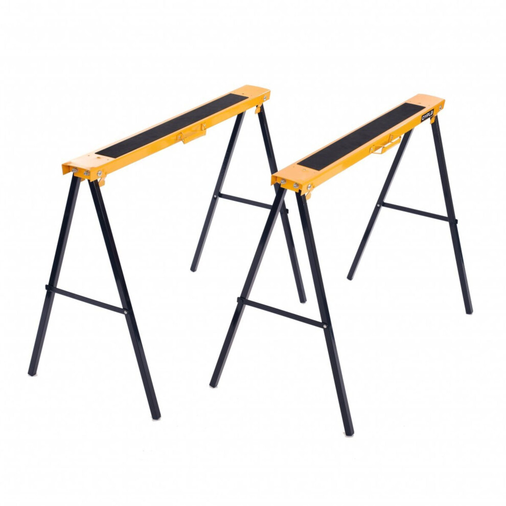 Oypla 2X Saw Diy Garage Work Bench Carpentry Building Trestles Load 100Kg