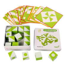 Jigsaw Puzzle Flier Wooden Tangram Puzzle For Kids Educational Building Toy Fine Motor Skills Development