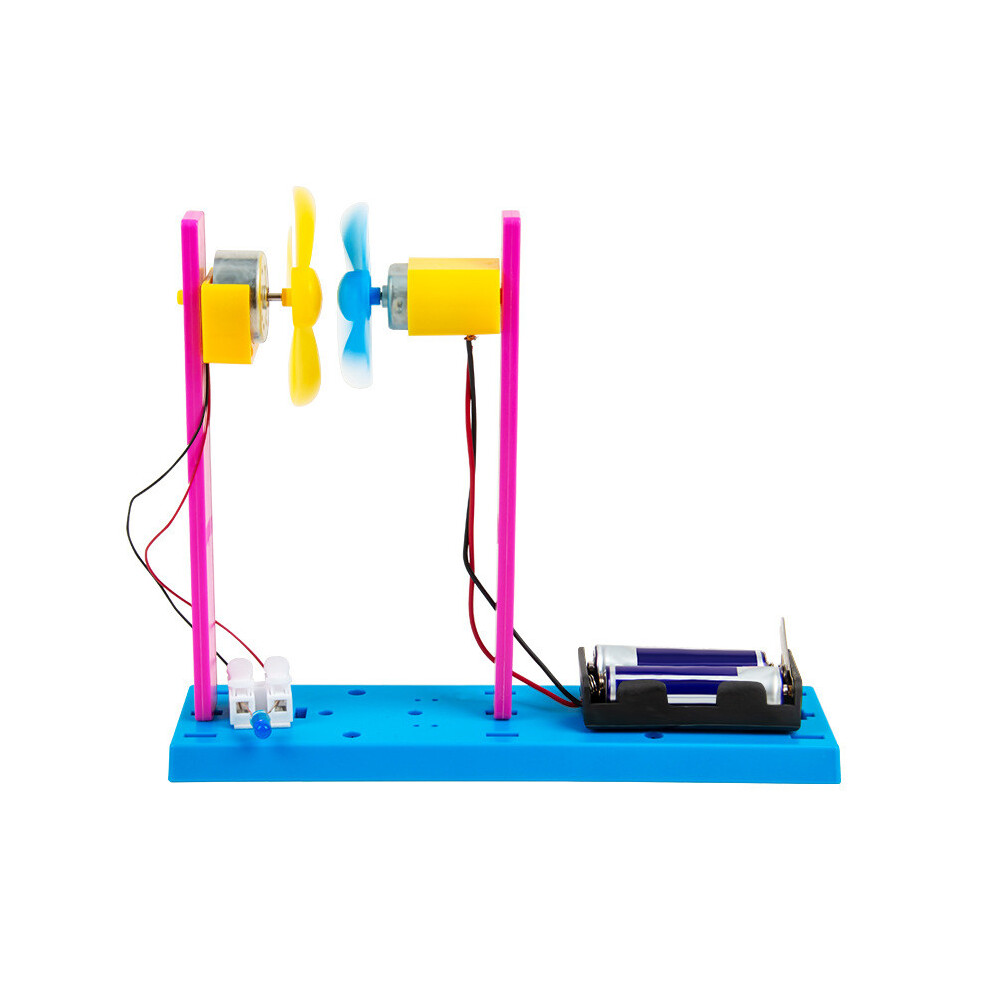 Science Children Diy Wind Energy Kit With Multiple Material Learning Prop For