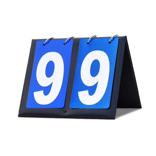 Tabletop Scoring Board Portable Flipper for Multisport Use, Easy-To-Turn Points Keeper with Durable Design