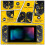 (Pikachu)Draadloze Joy Game-controller compatibel met Switch Led Gamepad vervangings-joystick 9