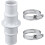 Practical Pool Hose Adapter for Various Pool Types, Durable Plastic Texture, Compatible with Standard Pool Hoses 5