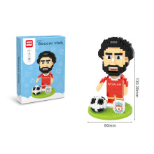 (Salah)Football Soccer Player Star Mini Build Block Diy Brick Child Puzzle Toy Gift