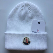 (White)Cappello unisex lavorato a maglia donna berretto regalo natale a costine uomo sportivo elasticizzato