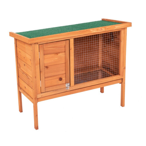 Oypla Oypla Single Rabbit Hutch 820x390x700mm