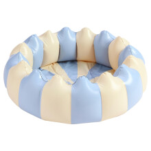 Paddling Pool for Kids 120x80cm, Inflatable PVC Non-Slip Outdoor Swimming Pool, Garden Bathtub for Backyard Fun