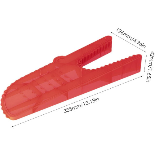 Boot Puller for Cowboy Boots, Cartoon Boot Remover Helper, Grooved Boot Scraper for Work Boots and Waders, Red 2