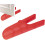 Boot Puller for Cowboy Boots, Cartoon Boot Remover Helper, Grooved Boot Scraper for Work Boots and Waders, Red 5