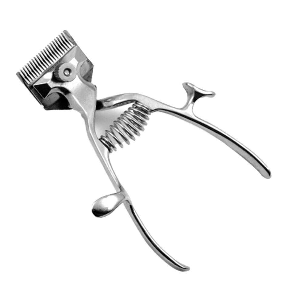 Manual Clipper Barber Trimmer Salon Hairdressing Stainless Steel Professional Haircut Tool Adjustable Blade Design