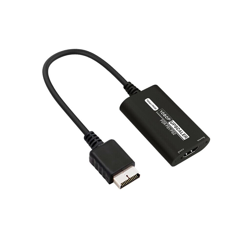 Ps1 Ps2 To Hdmi Converter 1080P Upscaler Adapter Cable Compatible With Rgbs Ypbpr 16:9 4:3 For Ps1 Ps2 Console Hdtv 6447073056260