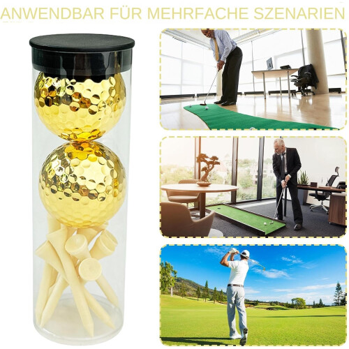 Golf Practice Balls Set, Funny Golf Balls for Tee Training, Durable Practice Equipment for Driving Range and Course Use 2