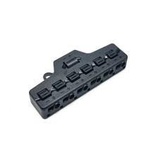 6-Port Fast Distributor with LED Lighting for Model Railway System, Railway Accessory, Compatible with Standard Models