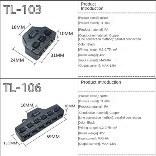 6-Port Fast Distributor with LED Lighting for Model Railway System, Railway Accessory, Compatible with Standard Models 1