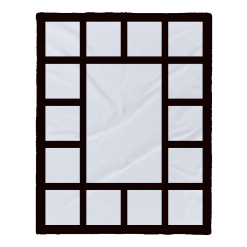 Sublimations Flannel Blanket Heat Press Custom Printed 9 Panel 15 Panel 20 Panel Soft Fabric Personalized Design