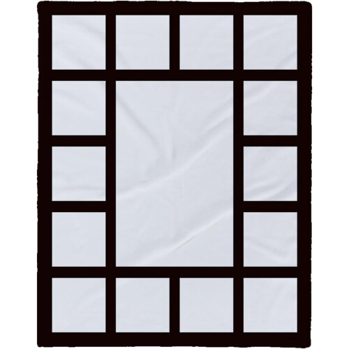 Sublimations Flannel Blanket Heat Press Custom Printed 9 Panel 15 Panel 20 Panel Soft Fabric Personalized Design 1