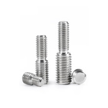 Double Sided Threaded Rod with Screw Bolts Full Thread 304 Stainless Steel M3 M4 M5 M6 M8 M10 M12 M14 M16 M20 5 Pieces